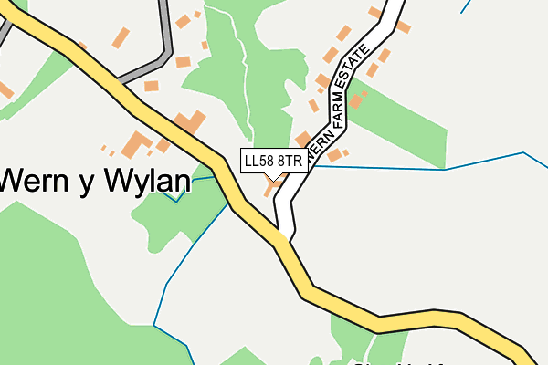 LL58 8TR map - OS OpenMap – Local (Ordnance Survey)