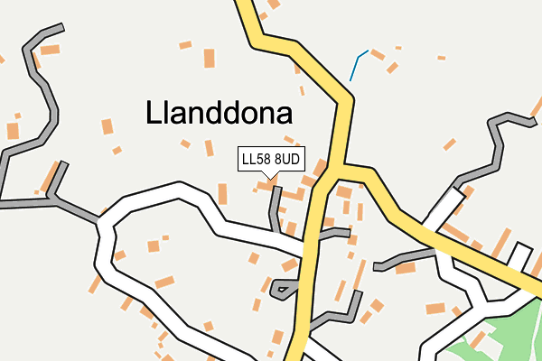 LL58 8UD map - OS OpenMap – Local (Ordnance Survey)