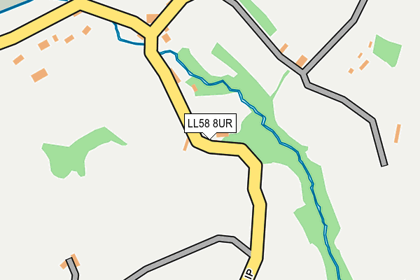 LL58 8UR map - OS OpenMap – Local (Ordnance Survey)