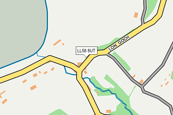 LL58 8UT map - OS OpenMap – Local (Ordnance Survey)