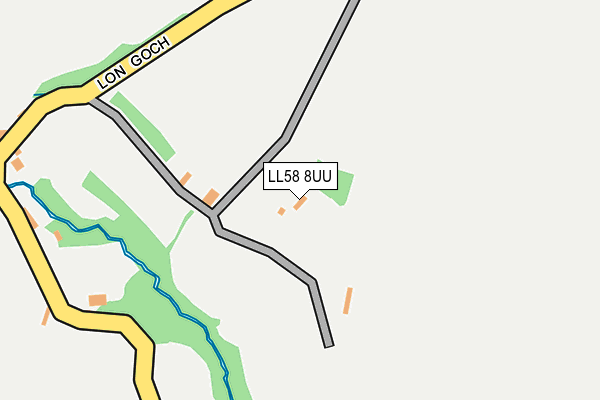 LL58 8UU map - OS OpenMap – Local (Ordnance Survey)
