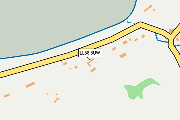 LL58 8UW map - OS OpenMap – Local (Ordnance Survey)