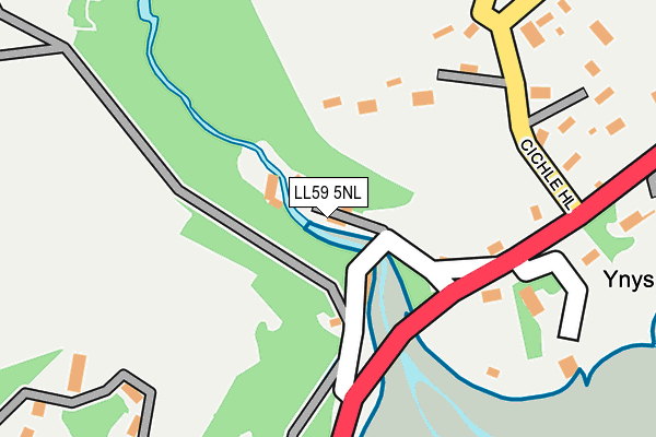 LL59 5NL map - OS OpenMap – Local (Ordnance Survey)