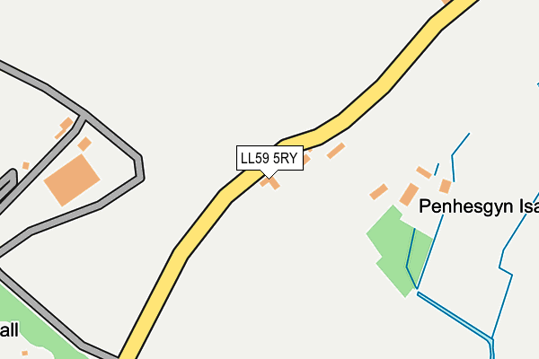 LL59 5RY map - OS OpenMap – Local (Ordnance Survey)