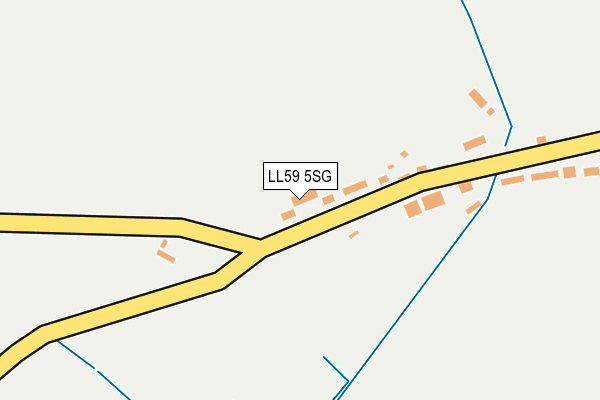 LL59 5SG map - OS OpenMap – Local (Ordnance Survey)