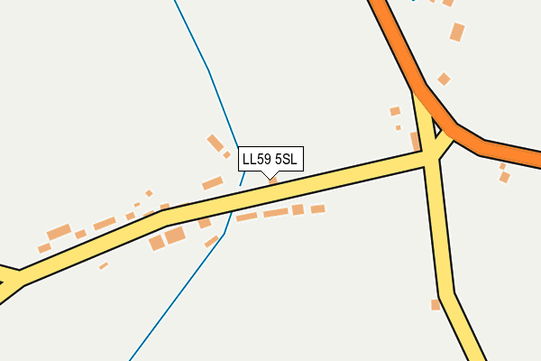 LL59 5SL map - OS OpenMap – Local (Ordnance Survey)