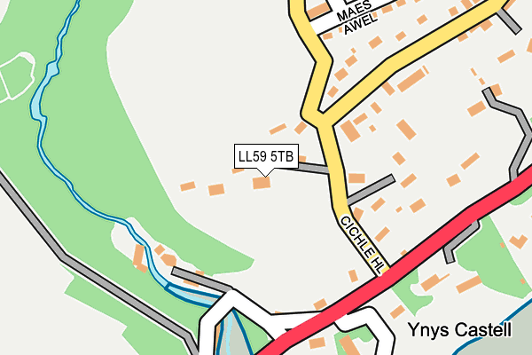 LL59 5TB map - OS OpenMap – Local (Ordnance Survey)