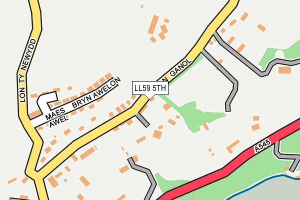 LL59 5TH map - OS OpenMap – Local (Ordnance Survey)