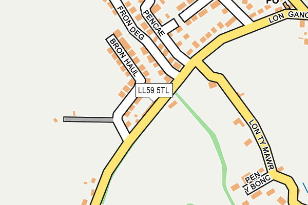 LL59 5TL map - OS OpenMap – Local (Ordnance Survey)