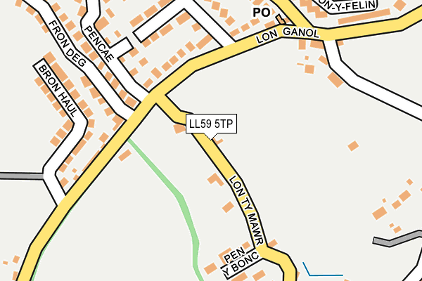 LL59 5TP map - OS OpenMap – Local (Ordnance Survey)