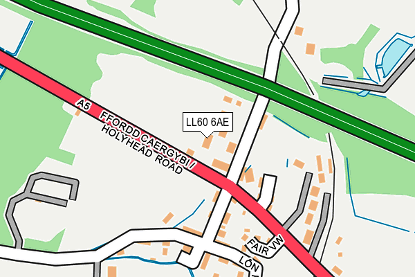 LL60 6AE map - OS OpenMap – Local (Ordnance Survey)
