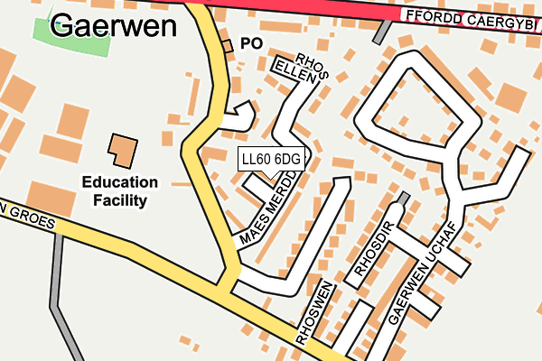 LL60 6DG map - OS OpenMap – Local (Ordnance Survey)