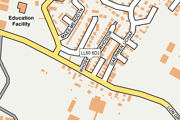 LL60 6DJ map - OS OpenMap – Local (Ordnance Survey)