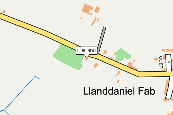 LL60 6DU map - OS OpenMap – Local (Ordnance Survey)