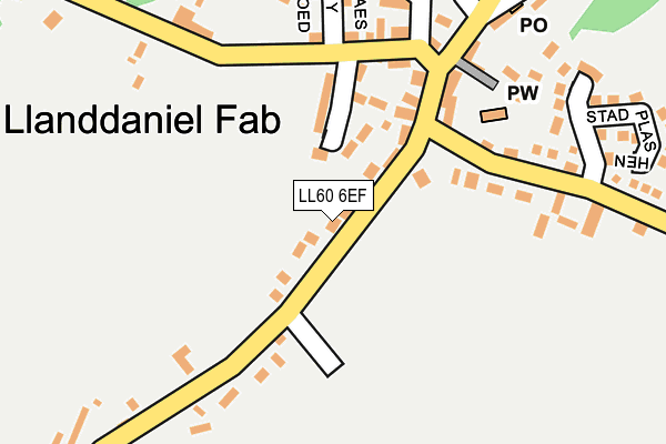LL60 6EF map - OS OpenMap – Local (Ordnance Survey)