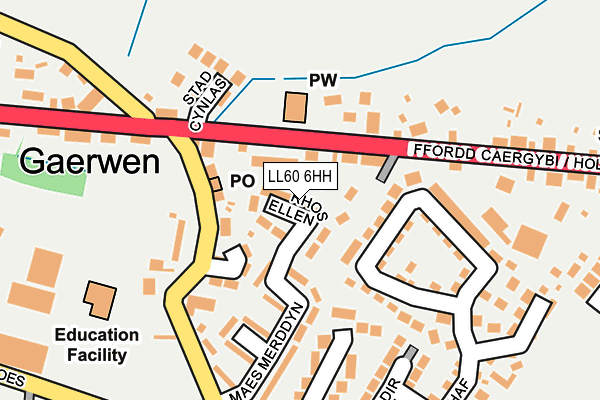 LL60 6HH map - OS OpenMap – Local (Ordnance Survey)