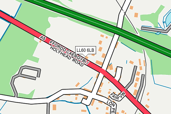 LL60 6LB map - OS OpenMap – Local (Ordnance Survey)