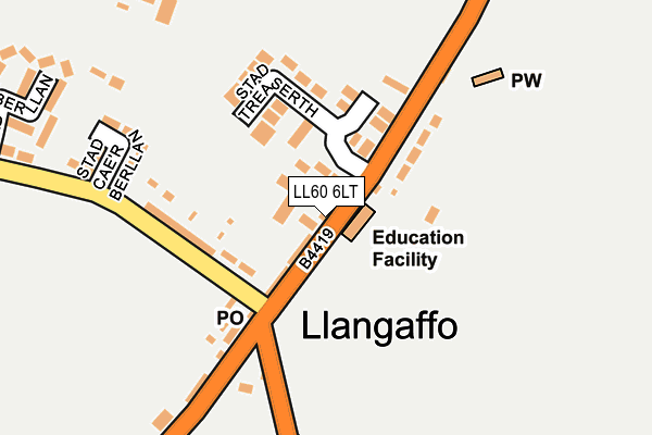 LL60 6LT map - OS OpenMap – Local (Ordnance Survey)
