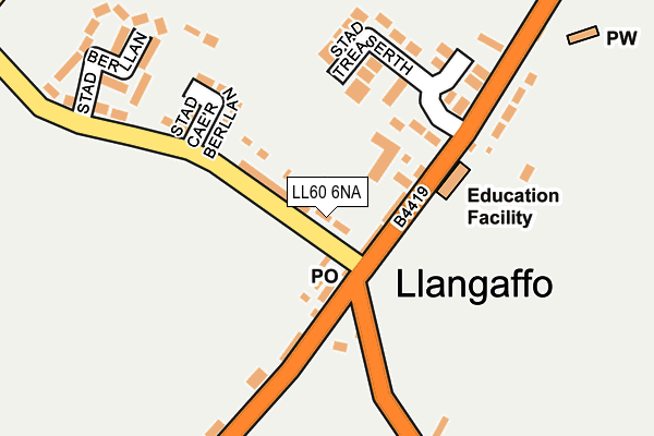 LL60 6NA map - OS OpenMap – Local (Ordnance Survey)