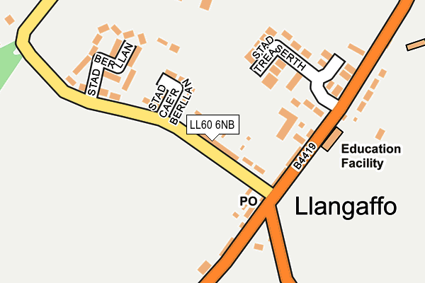 LL60 6NB map - OS OpenMap – Local (Ordnance Survey)