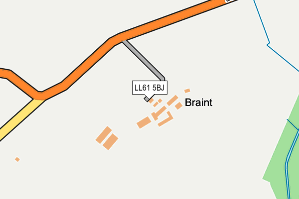 LL61 5BJ map - OS OpenMap – Local (Ordnance Survey)