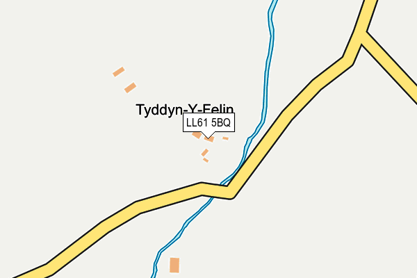 LL61 5BQ map - OS OpenMap – Local (Ordnance Survey)