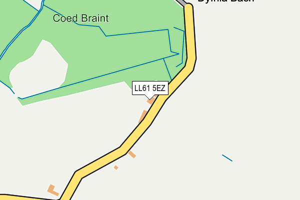 LL61 5EZ map - OS OpenMap – Local (Ordnance Survey)