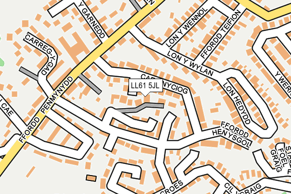 LL61 5JL map - OS OpenMap – Local (Ordnance Survey)