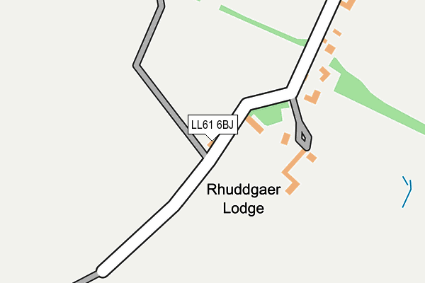 LL61 6BJ map - OS OpenMap – Local (Ordnance Survey)