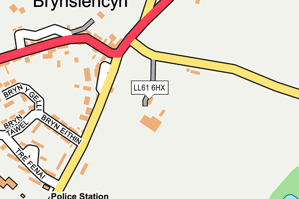 LL61 6HX map - OS OpenMap – Local (Ordnance Survey)