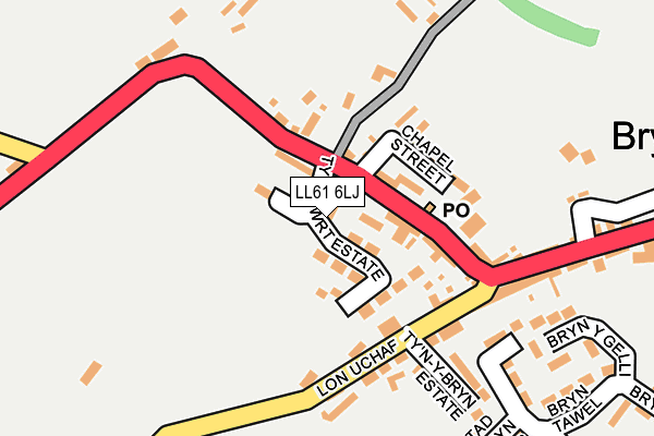 LL61 6LJ map - OS OpenMap – Local (Ordnance Survey)