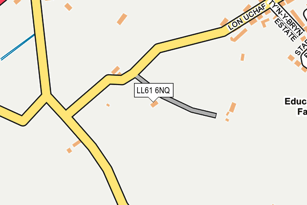 LL61 6NQ map - OS OpenMap – Local (Ordnance Survey)