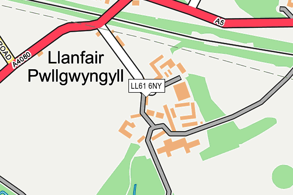 LL61 6NY map - OS OpenMap – Local (Ordnance Survey)