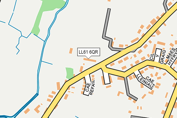 LL61 6QR map - OS OpenMap – Local (Ordnance Survey)