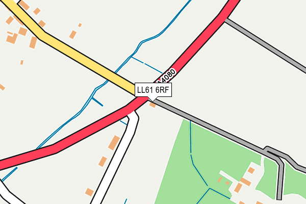 LL61 6RF map - OS OpenMap – Local (Ordnance Survey)