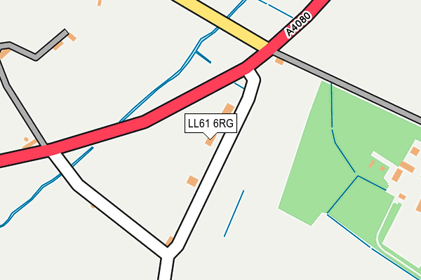 LL61 6RG map - OS OpenMap – Local (Ordnance Survey)