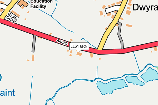LL61 6RN map - OS OpenMap – Local (Ordnance Survey)