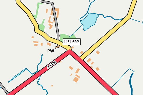 LL61 6RP map - OS OpenMap – Local (Ordnance Survey)
