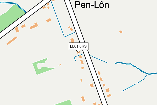 LL61 6RS map - OS OpenMap – Local (Ordnance Survey)