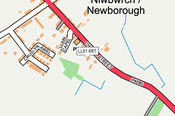 LL61 6RT map - OS OpenMap – Local (Ordnance Survey)