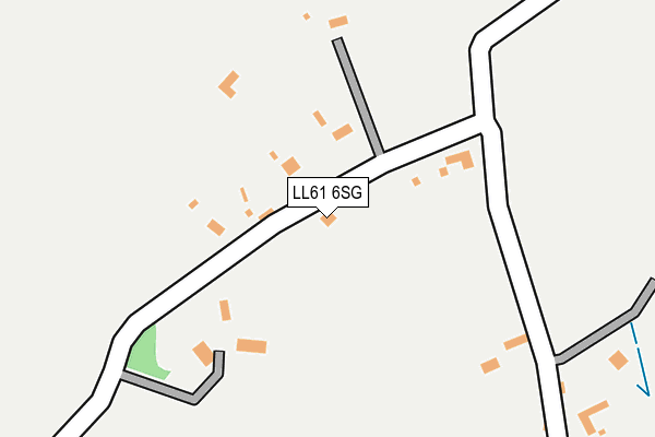 LL61 6SG map - OS OpenMap – Local (Ordnance Survey)