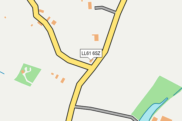 LL61 6SZ map - OS OpenMap – Local (Ordnance Survey)