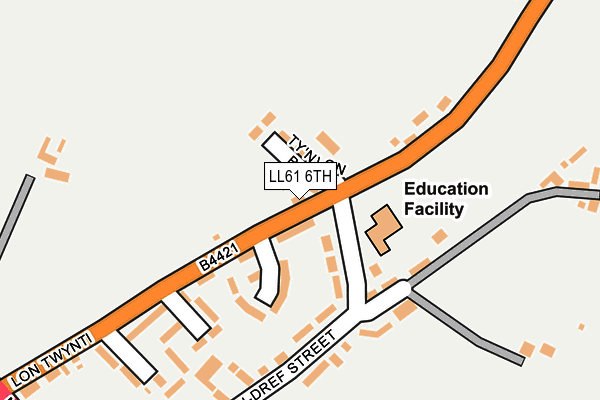 LL61 6TH map - OS OpenMap – Local (Ordnance Survey)