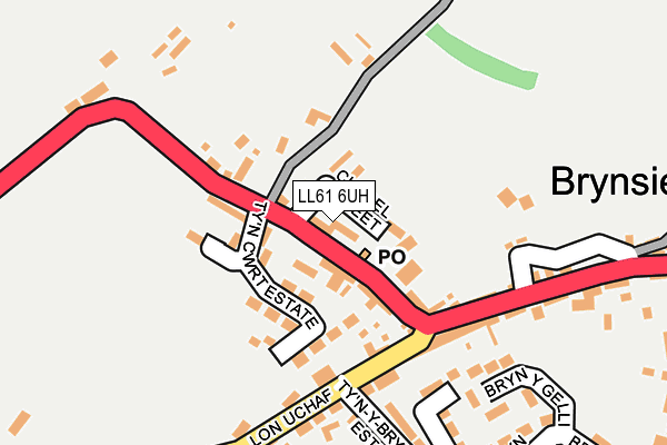 LL61 6UH map - OS OpenMap – Local (Ordnance Survey)