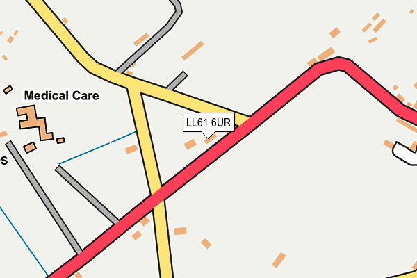 LL61 6UR map - OS OpenMap – Local (Ordnance Survey)