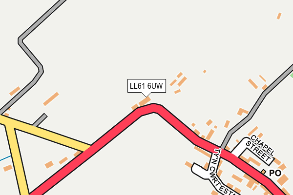 LL61 6UW map - OS OpenMap – Local (Ordnance Survey)