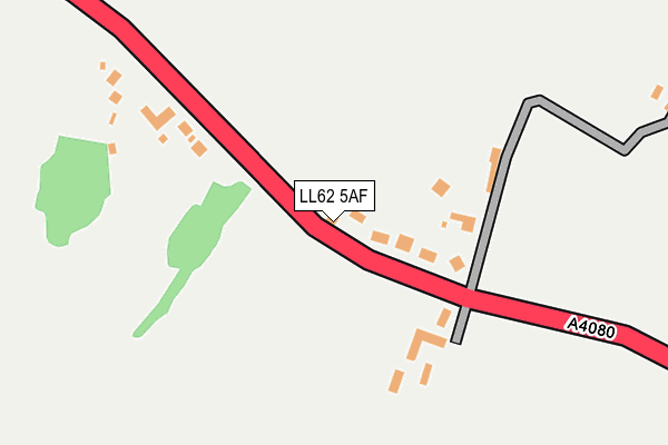 LL62 5AF map - OS OpenMap – Local (Ordnance Survey)