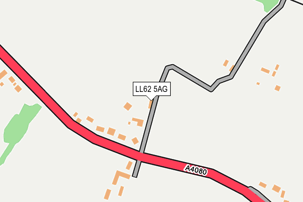 LL62 5AG map - OS OpenMap – Local (Ordnance Survey)