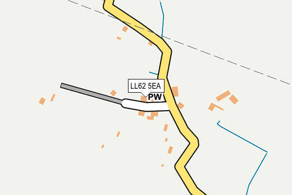 LL62 5EA map - OS OpenMap – Local (Ordnance Survey)