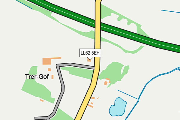 LL62 5EH map - OS OpenMap – Local (Ordnance Survey)